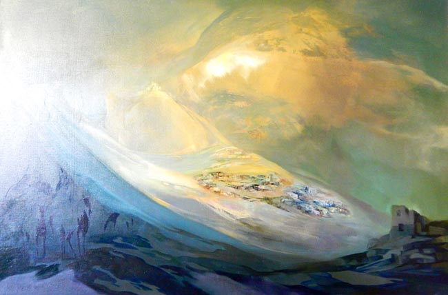 Аджиева В.Б. «Родина предков», 2011 (холст, масло)